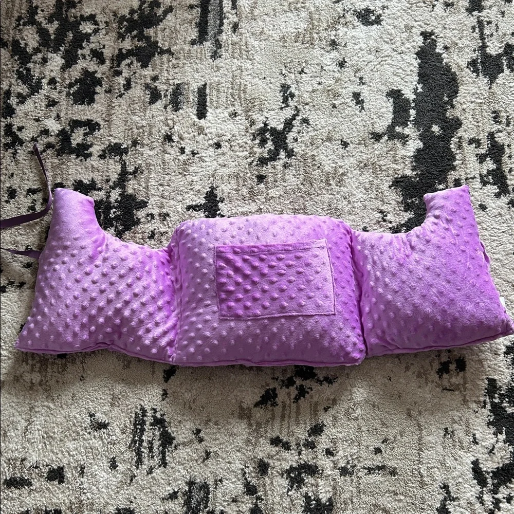 Purple Textured Women's pillow.